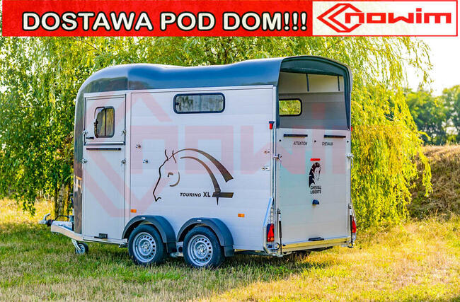 Przyczepa do koni Touring XL dla dużych koni końska dwukonna