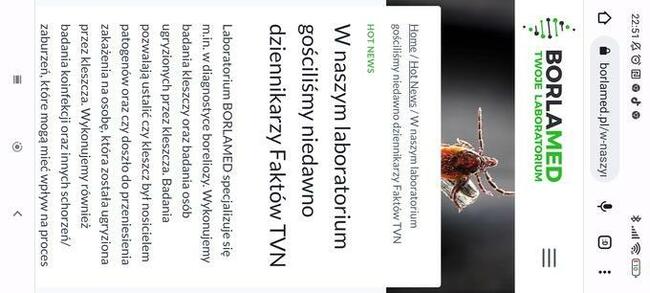 Usługi medyczne i zdrowotne Borlamed