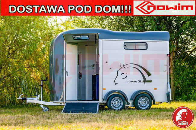 Przyczepa do koni Touring XL dla dużych koni końska dwukonna