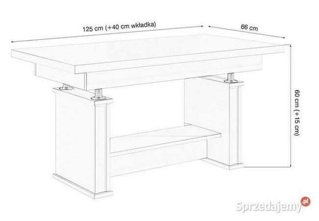 ŁAWA ŁAWOSTÓŁ ROZKŁADANA PODNOSZONA PÓŁKA