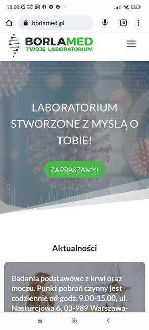 Usługi medyczne i zdrowotne Borlamed