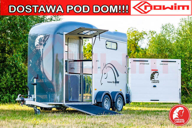 Przyczepa do koni Touring XL dla dużych koni końska dwukonna