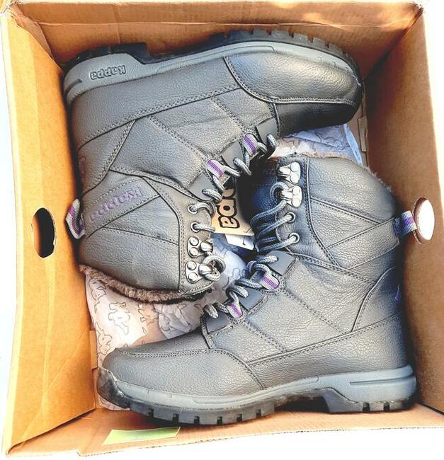 36 Kappa buty zimowe szare ocieplane śniegowce