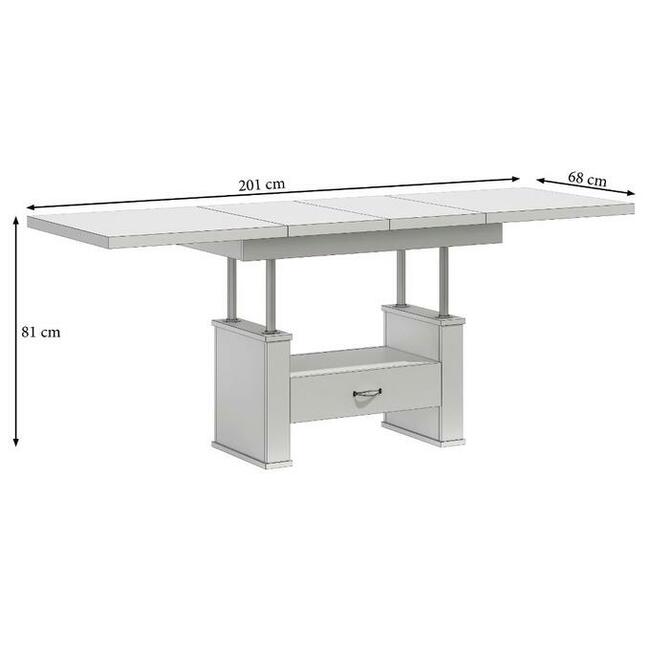 ŁAWA, ŁAWOSTÓŁ, ROZKŁADANY PODNOSZONY Z SZUFLADĄ