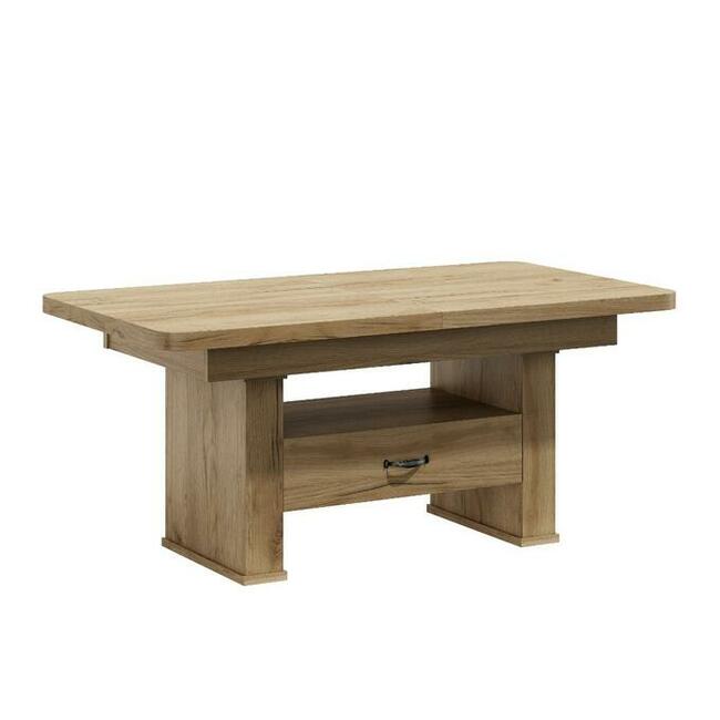 ŁAWA, ŁAWOSTÓŁ, ROZKŁADANY Z SZUFLADĄ ZAOWALONE ROGI