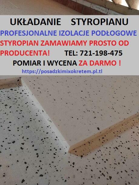 Układanie styropianu pod ogrzewanie podłogowe i posadzki
