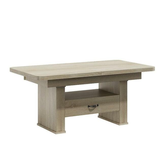 ŁAWA, ŁAWOSTÓŁ, ROZKŁADANY Z SZUFLADĄ ZAOWALONE ROGI