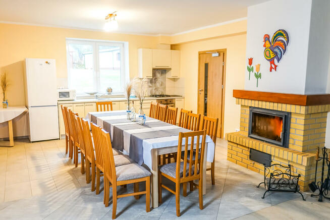 Duży dom dla grup nad jeziorem weekend na mazurach jacuzzi