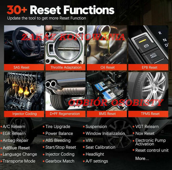 SKANER DIAGNOSTYCZNY XTOOL IP608, FULL SYSTEM DIAGNOSTICS