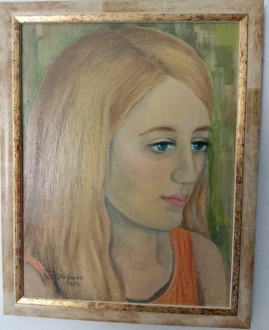 Wlastimil Hofman. Obraz Portret dziewczyny. 1954