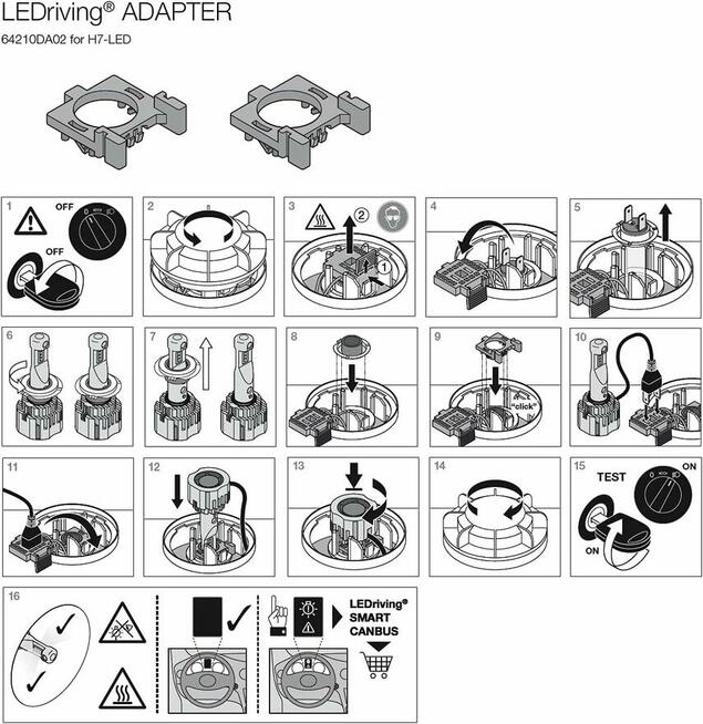 OSRAM 64210DA02 adapter LED H7