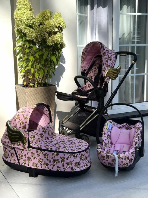 Cybex Priam 2.0 Cherubs Pink by Jeremy Scott 3w1