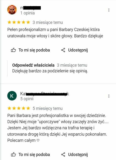 Trycholog Gdańsk - Gdańsk Przymorze