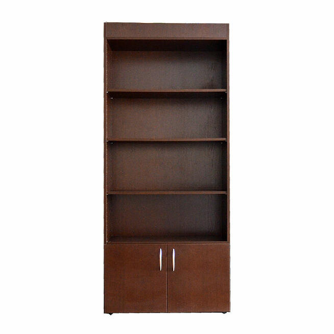 Regał biurowy brązowy 210 x 90 x 36 cm płyta meblowa