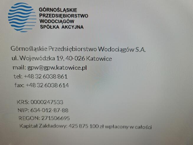 Akcje Górnośląskiego Przedsiębiorstwa Wodociąg