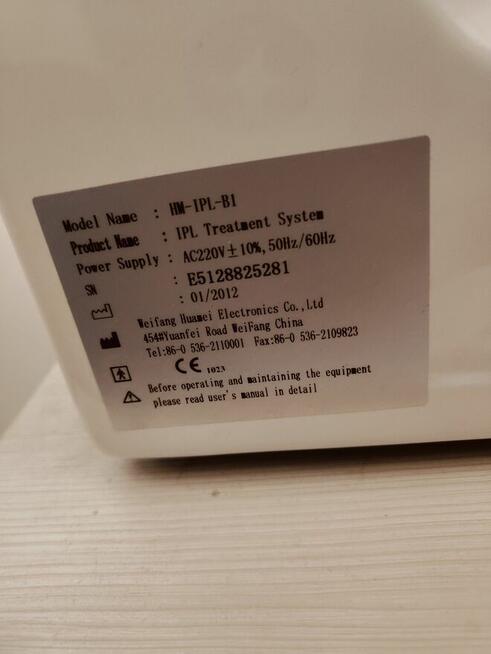 Sprzedam urządzenie kosmetyczne IPL RF