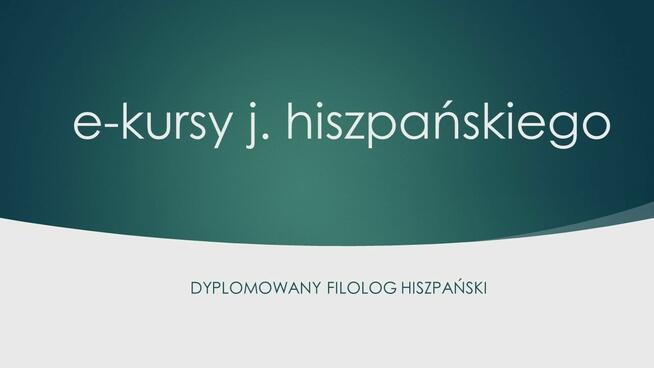 język hiszpański online