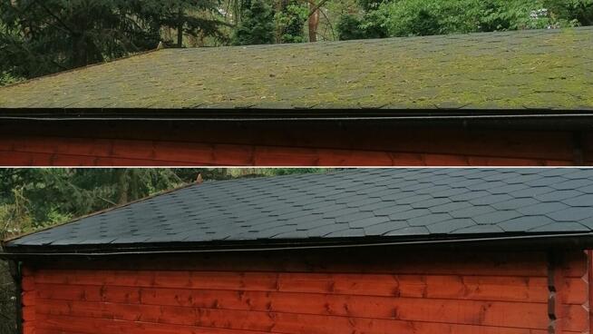 Mycie kostki brukowej, elewacji i dachów