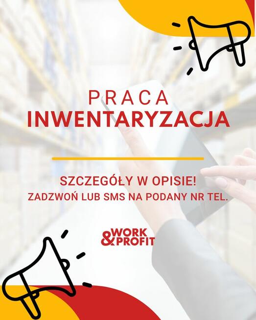 Pracownik inwentaryzacji Warszawa