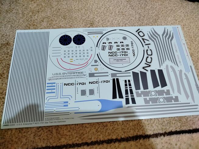 Model StaTrek Revell 1/500 – do dokończenia (z LED)