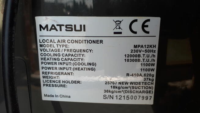 Klimatyzator Matsui