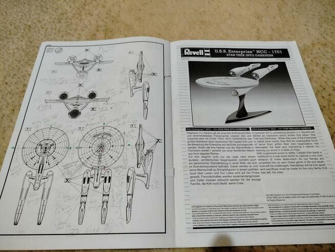 Model StaTrek Revell 1/500 – do dokończenia (z LED)