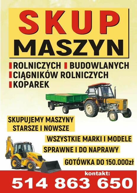 Skup ciągników rolniczych kujawsko-pomorskie - Szybka kasa !