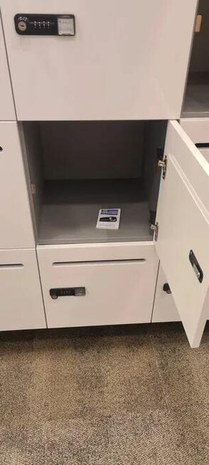 Szafka depozytowa locker szafki depozytowe biała 12 skrytek