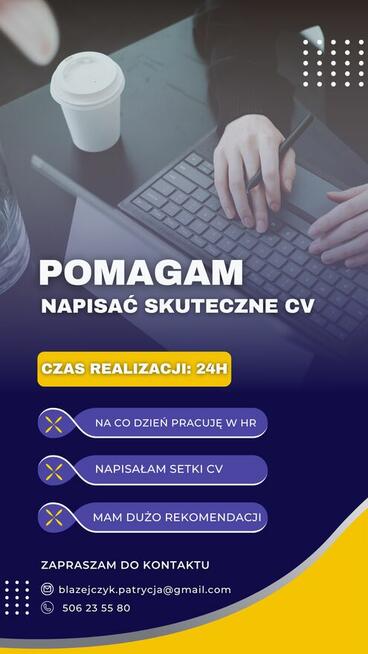 Piszę CV w 24H!/ Nowe CV/ doradzam w znalezieniu pracy :)