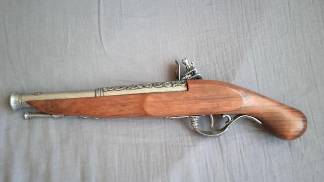 REPLIKA Pistolet skałkowy z XVIII w DENIX 1196 G