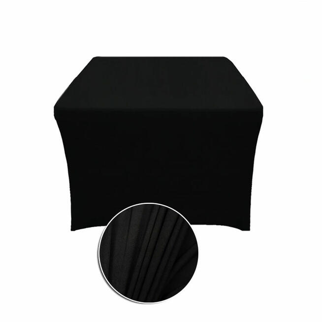 Elastyczny pokrowiec na stół cateringowy butelkowa zieleń