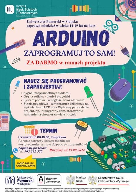 Darmowy kurs arduino w ramach projektu