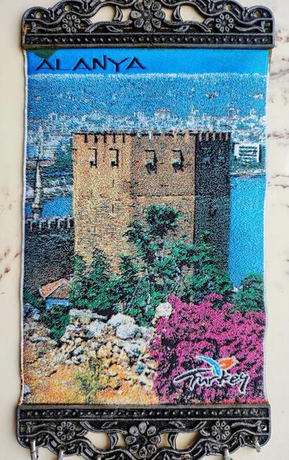 Zawieszka na ścianę Alanya Turcja : 30 x 10 cm