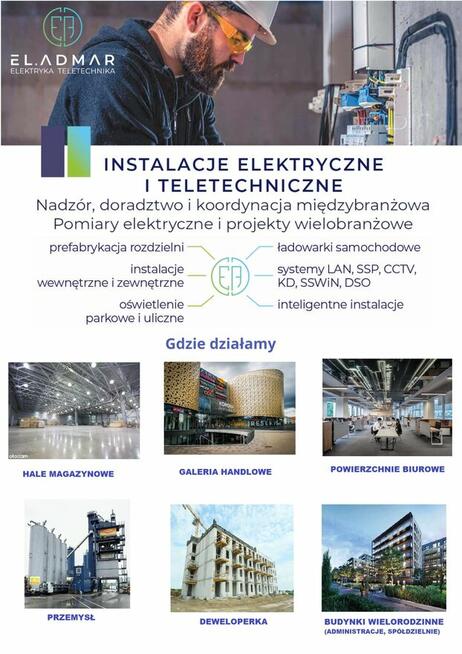 Zatrudnię samodzielnego elektromontera