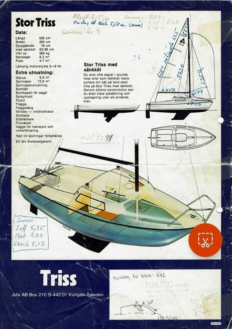 Jacht żaglowy 5 m na jezioro