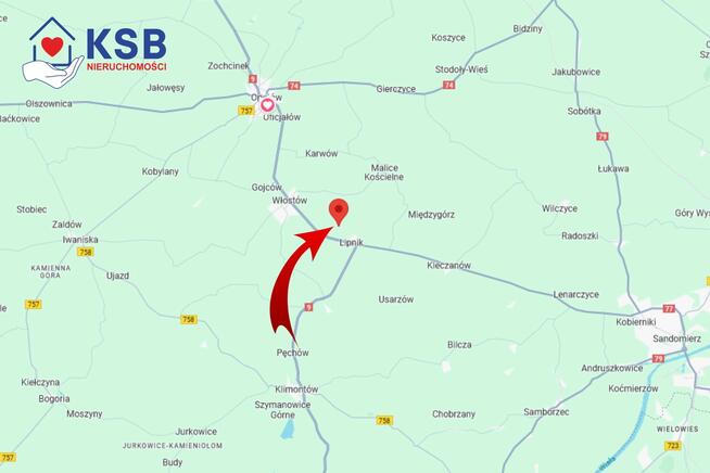 Dom 124,3m2 działka 4522m2-Leszczków obok Lipnika