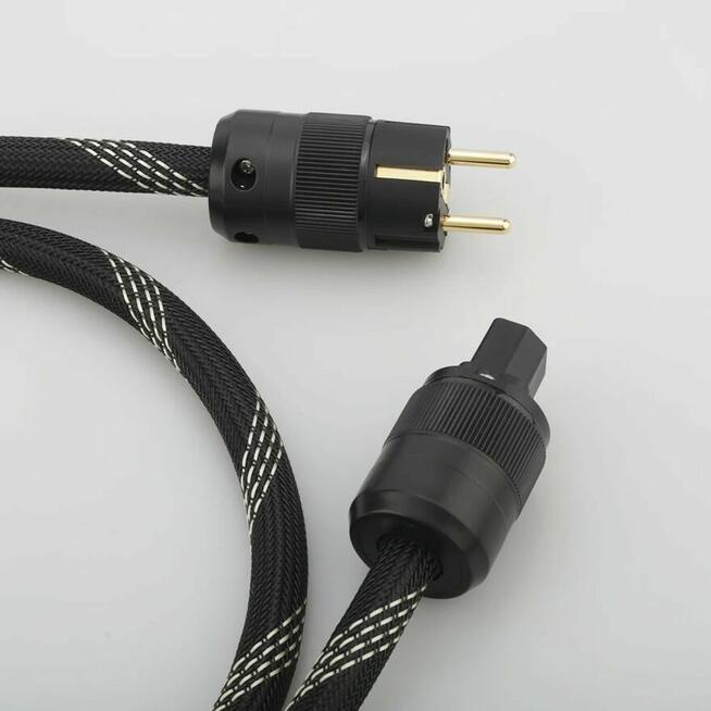Premium Kabel Zasilający Hi-Fi Audio Maksymalna Jakość Dźwię