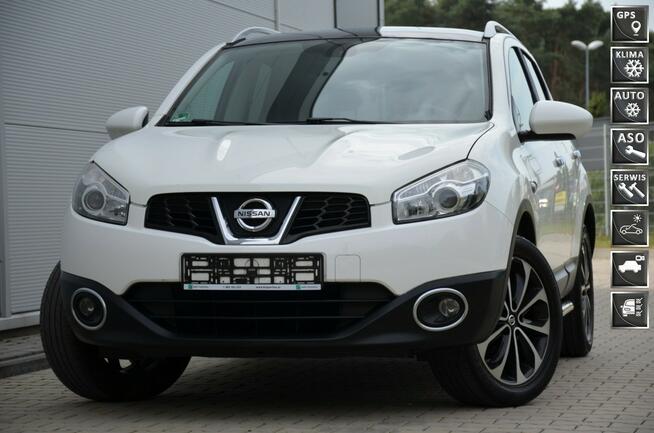 Nissan Qashqai Biały Opłacony 1.6i 16V Lift Panorama Navi Skóra DVD Kamera