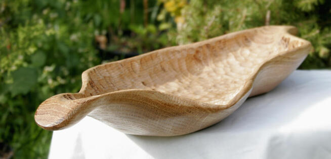 Drewniana misa z drena dębowego