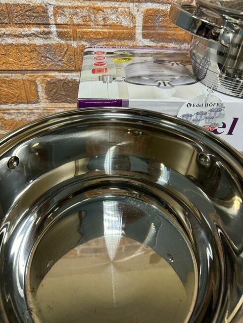 Promocja! Duży zestaw garnków.12el. Grube dno.