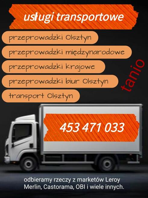 Usługi transportowe przeprowadzki odbiór przewóz rzeczy