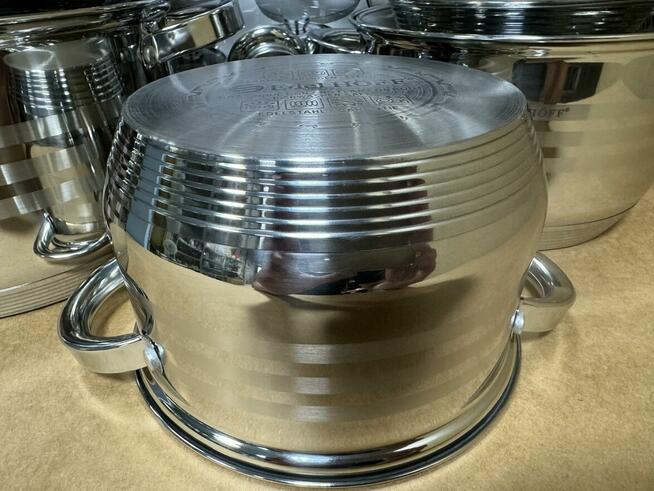 Promocja! Duży zestaw garnków.12el. Grube dno.