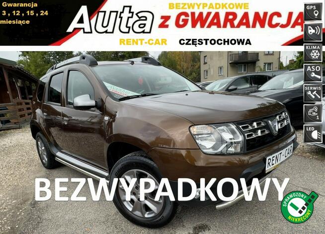 Dacia Duster 1.2i*125PS*OPŁACONY Bezwypadkowy*83.000km*Klima Navi Serwis GWAR24M