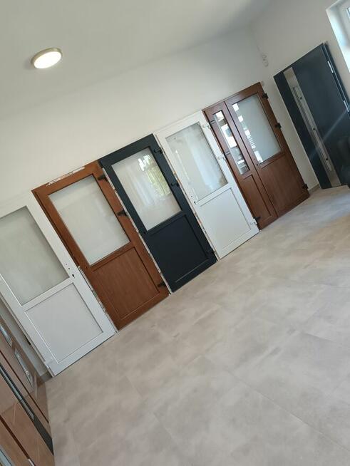 Drzwi PCV sklepowe balkonowe tarasowe 90 x 200