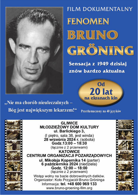 GLIWICE film o uzdrowieniach Bruno Groening