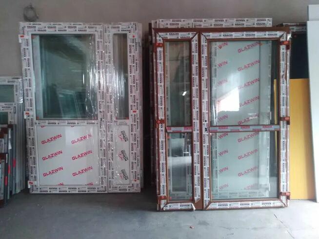 Drzwi PCV sklepowe tarasowe do biura działke 140x210