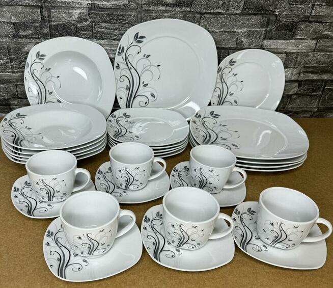 Promocja. Serwis kawowo-obiadowy na 6 osób.30el.