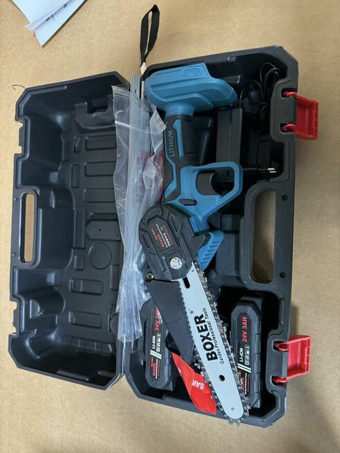 Piła akumulatorowa Boxer. Gałęziówka. zestaw XXL. Nowa