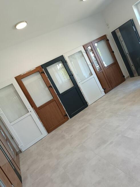 Drzwi PCV sklepowe balkonowe tarasowe 90 x 200