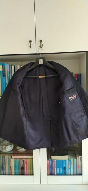 garnitur męski granatowy